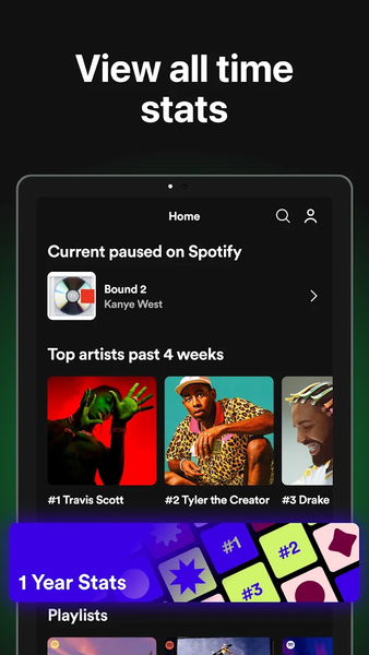 must.fm for Spotify Stats - عکس برنامه موبایلی اندروید