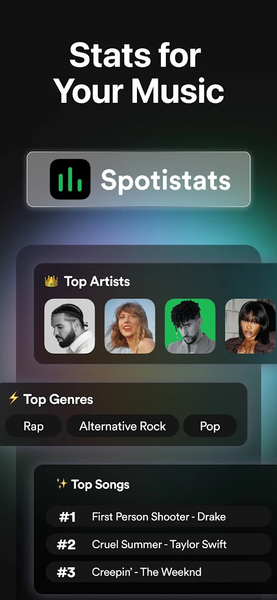 must.fm for Spotify Stats - عکس برنامه موبایلی اندروید