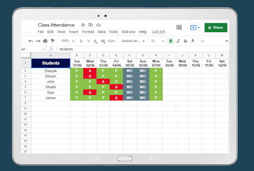 Upsheet: Spreadsheet Maker - عکس برنامه موبایلی اندروید