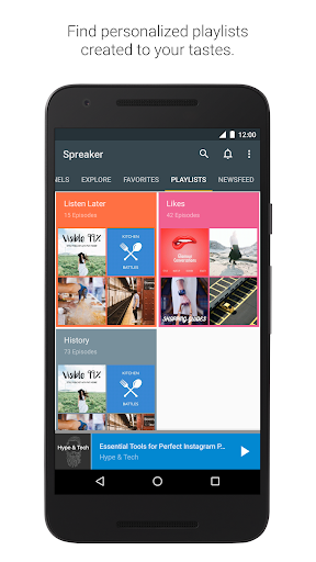 Spreaker Podcasts - عکس برنامه موبایلی اندروید