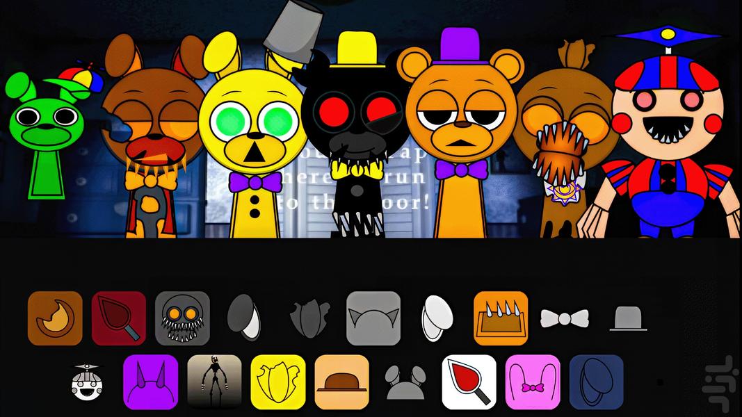 Sprunki Fnaf ۴ Mod - عکس بازی موبایلی اندروید