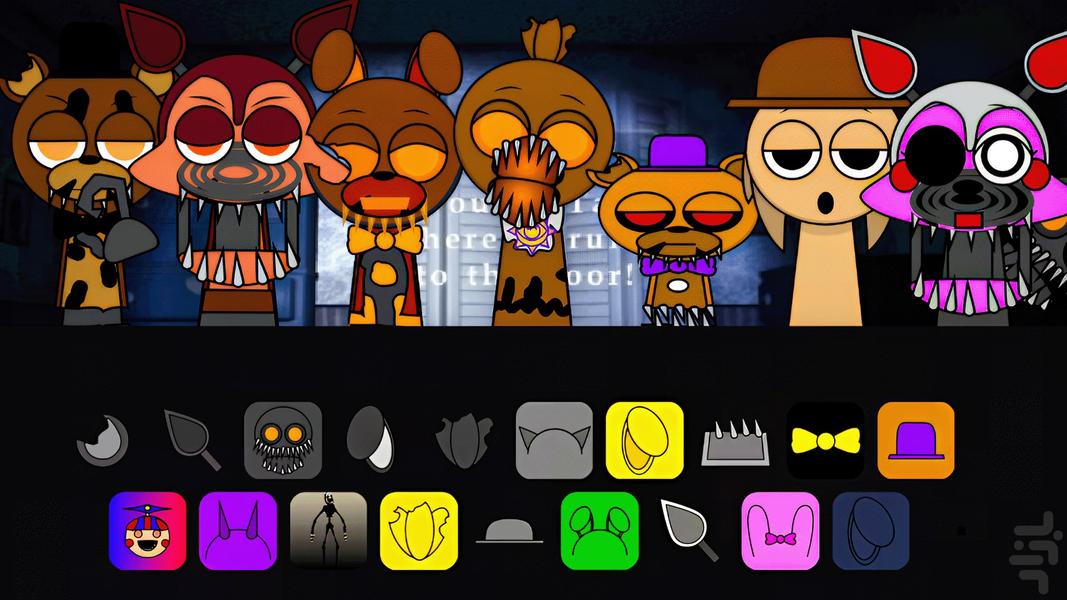 Sprunki Fnaf ۴ Mod - عکس بازی موبایلی اندروید