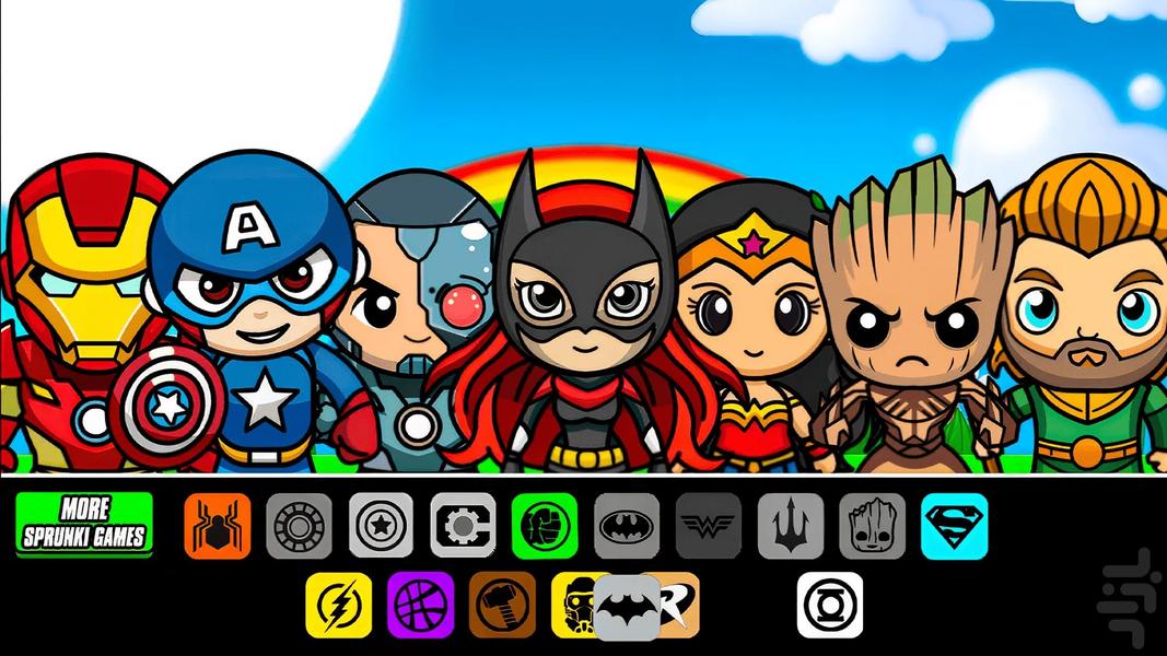 Sprunki Super Heroes - عکس بازی موبایلی اندروید