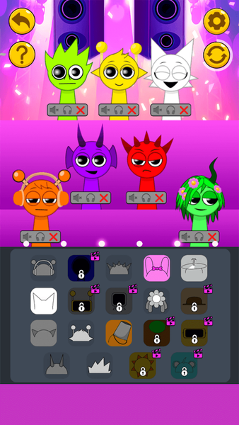 Sprunki Beats Horror Music Box - Gameplay image of android game