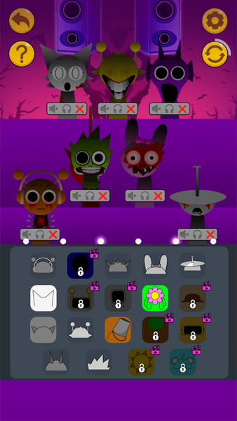 Sprunki Beats Horror Music Box - Gameplay image of android game