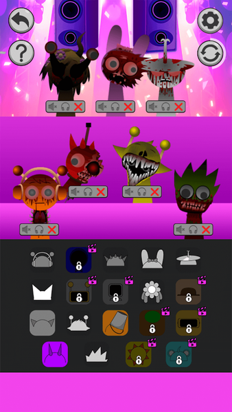 Sprunki Beats Horror Music Box - Gameplay image of android game