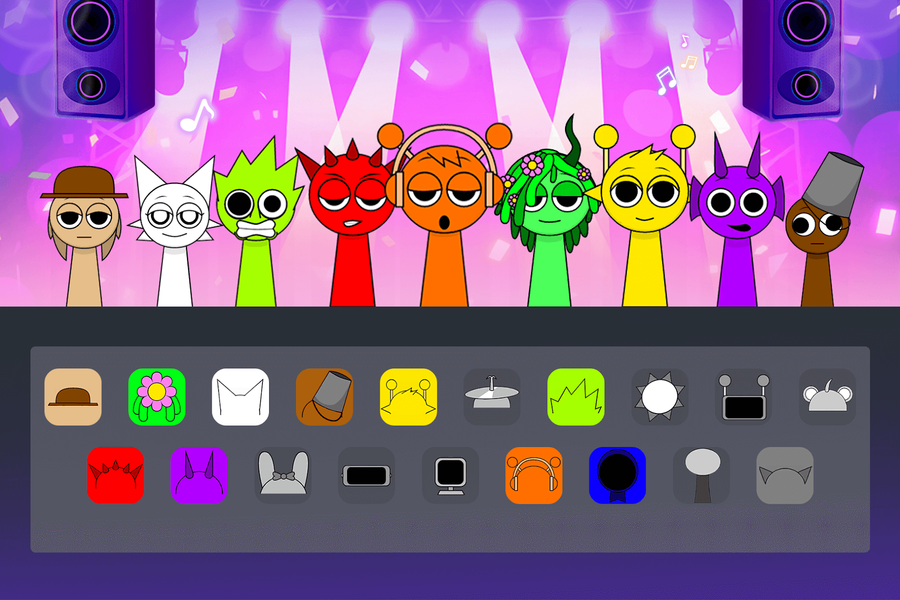 Sprunki Beats Horror Music Box - Gameplay image of android game