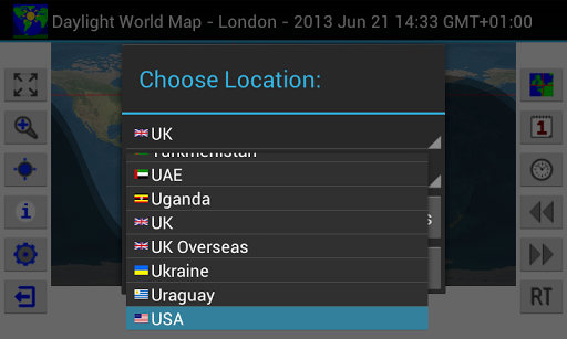 Daylight World Map - عکس برنامه موبایلی اندروید