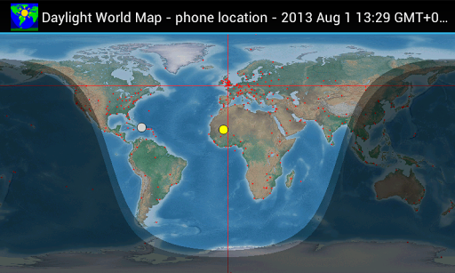 Daylight World Map - عکس برنامه موبایلی اندروید