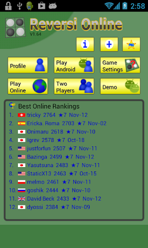 Reversi Online - عکس بازی موبایلی اندروید