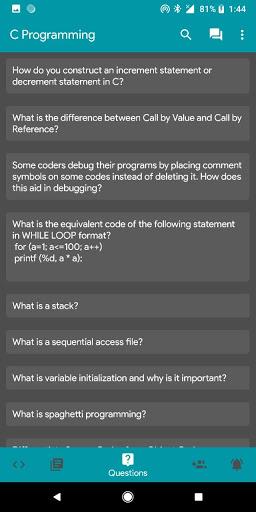 C Programming - عکس برنامه موبایلی اندروید