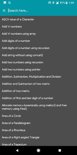 C Programming - عکس برنامه موبایلی اندروید