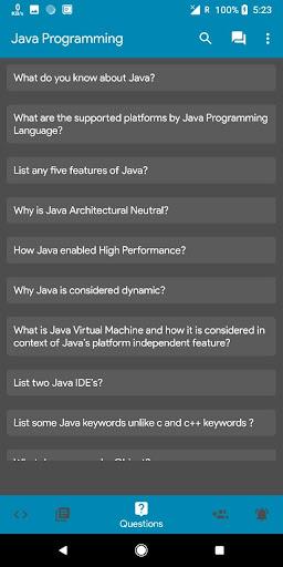 Java Programming - عکس برنامه موبایلی اندروید