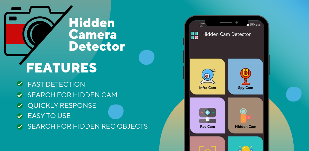 Hidden Camera Detector Spy Cam - عکس برنامه موبایلی اندروید