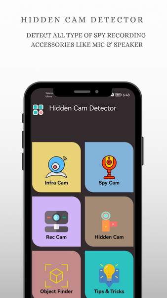 Hidden Camera Detector Spy Cam - عکس برنامه موبایلی اندروید