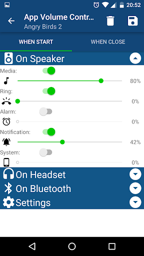 App Volume Control - عکس برنامه موبایلی اندروید