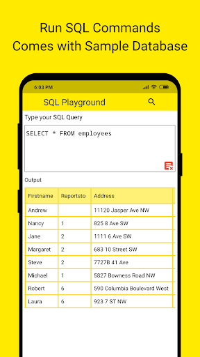 SQL Play — Learn SQL - عکس برنامه موبایلی اندروید