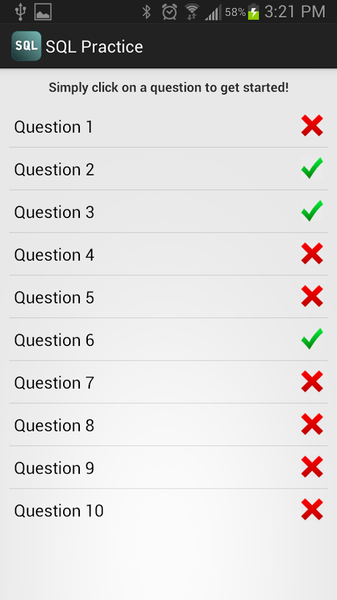 SQL Practice - Image screenshot of android app