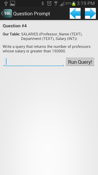 SQL Practice - Image screenshot of android app