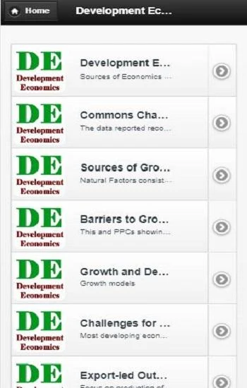 Development  Economics - Image screenshot of android app