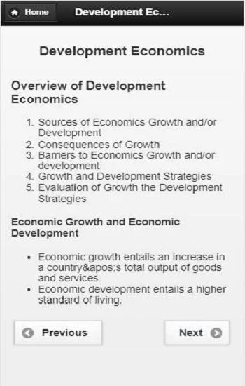 Development Economics - عکس برنامه موبایلی اندروید