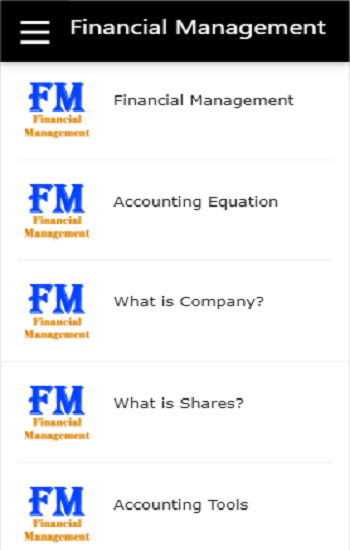 Financial Management - Image screenshot of android app
