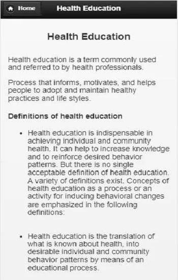 Health Education - عکس برنامه موبایلی اندروید