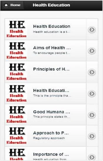Health Education - Image screenshot of android app