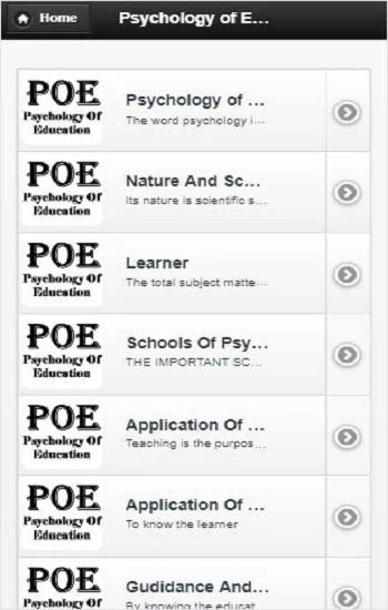 Psychology of education - Image screenshot of android app