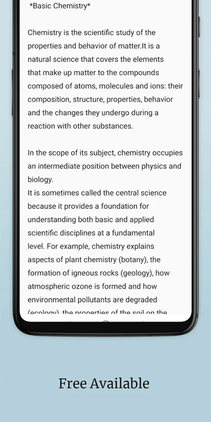 Basic Chemistry - Image screenshot of android app