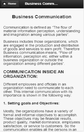 Business communication - Image screenshot of android app