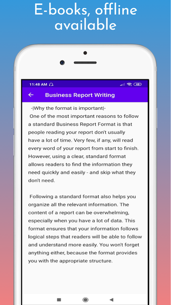 Business Report Writing - Image screenshot of android app