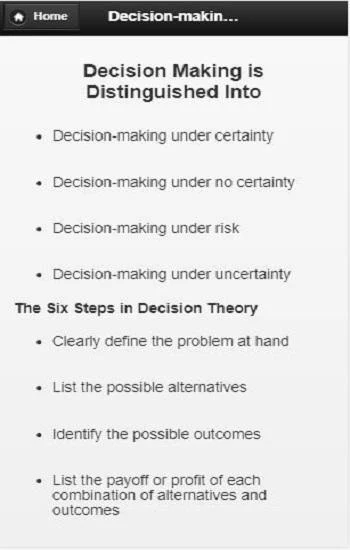 Decision  Making - Image screenshot of android app