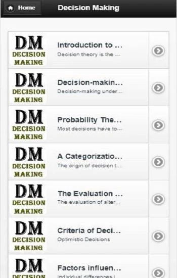 Decision  Making - Image screenshot of android app