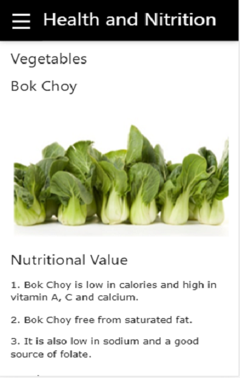 Health and Nutrition App - Image screenshot of android app