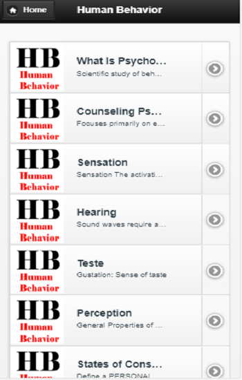 Human Behavior - Image screenshot of android app