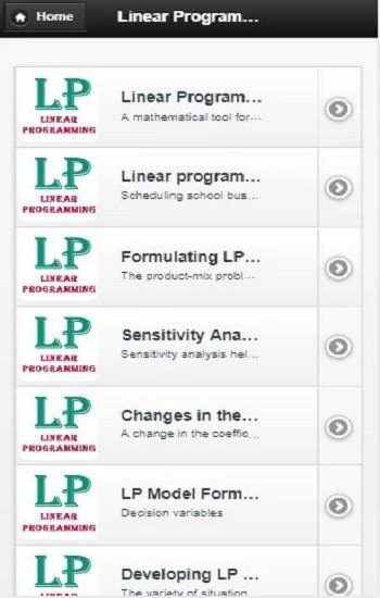 Linear Programming - عکس برنامه موبایلی اندروید