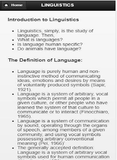 Linguistics - عکس برنامه موبایلی اندروید