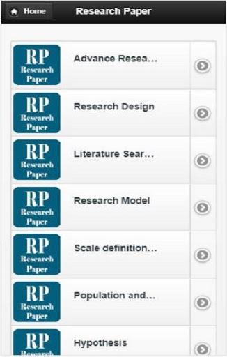 How to Write Research Paper - عکس برنامه موبایلی اندروید