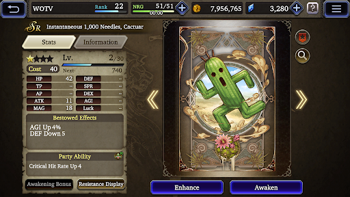 FINAL FANTASY BE:WOTV - Gameplay image of android game