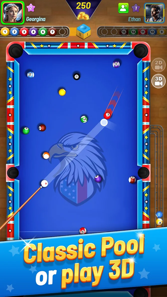 8 Ball Shoot It All - 3D Pool - Gameplay image of android game