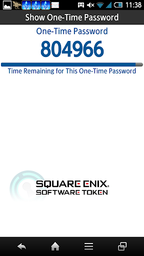 SQUARE ENIX Software Token - Image screenshot of android app