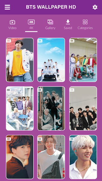 BTS Live Wallpaper Video - Image screenshot of android app
