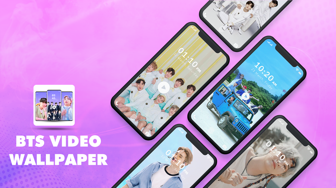 BTS Live Wallpaper Video - عکس برنامه موبایلی اندروید
