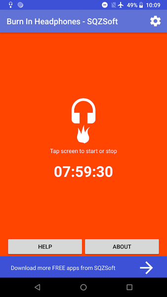Burn In Headphones - SQZSoft - Image screenshot of android app