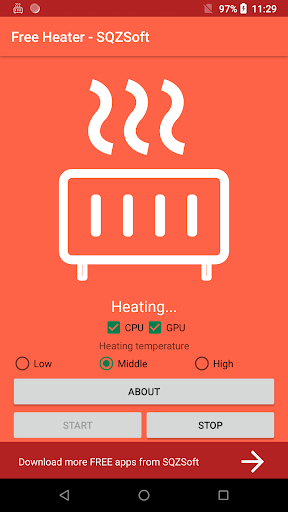 Heater - SQZSoft - Image screenshot of android app