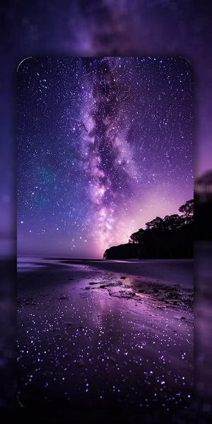 Aesthetic Purple Wallpaper HD - Image screenshot of android app
