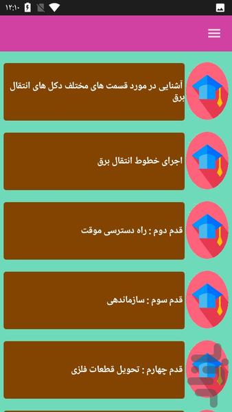 نصب و سرویس دکل فشارقوی - Image screenshot of android app