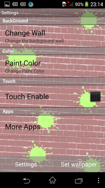 Paint Splash Live Wallpaper - Image screenshot of android app