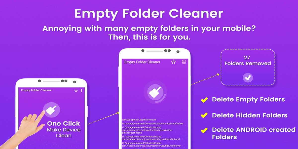 Empty Folder Cleaner - Delete Empty Folders - عکس برنامه موبایلی اندروید